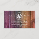 Suche nach woodworking visitenkarten Handyman