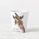 Recherche de girafe drôle tasses Dessin