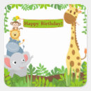 Suche nach giraffe birthday aufkleber Dschungel