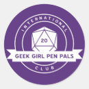 Recherche de geek fille autocollants Ballot