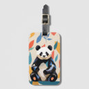 Recherche de panda bagages étiquettes Ours de panda