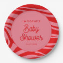 Suche nach rosa und rote teller Babyparty