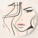 Recherche de visage femme dessous de verres Pour elle