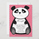 Recherche de panda mignon invitations Girly