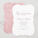 Recherche de rose gold quinceanera invitations Fête d'anniversaire