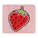 Recherche de fraise planches à découper Rouge
