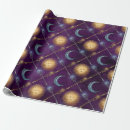 Suche nach sonne und mond geschenkpapier Weltraum