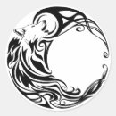 Recherche de loup sauvage autocollants Hurler