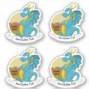 Suche nach blauer drache aufkleber Für kinder
