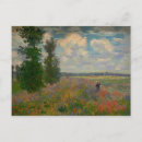 Recherche de pavots de monet cartes postales Paysage