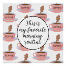 Recherche de café de matin posters Adorable