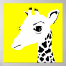 Recherche de giraffe painting posters Noir et blanc