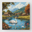 Recherche de cygne horloges Lac
