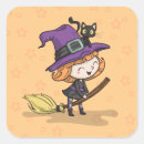 Suche nach hexe und katze aufkleber Broom