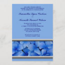 Recherche de hortensias invitations Bleu
