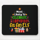 Recherche de elfes tapis souris Joyeux noël