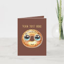 Recherche de bagel vœux cartes Mignon