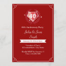 Suche nach 40th wedding anniversary einladungen Ruby