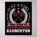 Recherche de le badminton posters Joueur de badminton