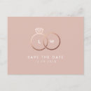 Recherche de monogramme rose cartes postales Noir et blanc