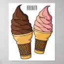 Recherche de cornet crème glacée posters Congelé