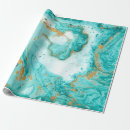 Recherche de marbre vert papier cadeau Turquoise