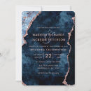 Recherche de rose bleu marine mariage invitations Feuille d'or rose