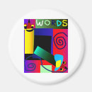 Recherche de art de mot magnets Coloré