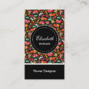 Suche nach buntes blumenmuster visitenkarten Florist