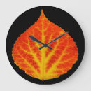 Recherche de feuille rouge horloges Jaune