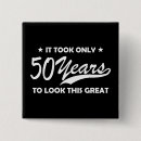 Suche nach 50 geburtstag buttons Fünfzig jahre alt