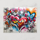 Recherche de graffiti cartes postales Romantique