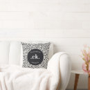 Recherche de taches noires coussins Noir et blanc
