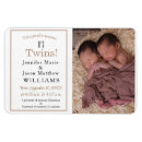 Recherche de twins faire part naissance Bébé