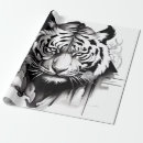 Recherche de tiger papier cadeau Faune