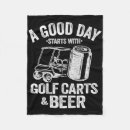 Suche nach bier decken Golfwagen