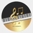 Recherche de clés de piano autocollants Notes de musique