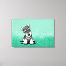 Recherche de peinture miniature posters Schnauzer