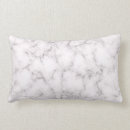 Recherche de marbre élégant coussins Blanc