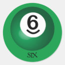 Recherche de numéro 6 autocollants Amusant