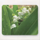 Suche nach der weißen lilie mousepads Grün