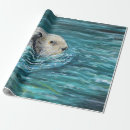 Recherche de loutre papier cadeau Bleu