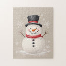 Suche nach schneeflocken puzzle Schneemann