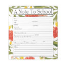 Suche nach entschuldigungen notizblock Lehrer