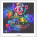 Recherche de surréalisme autocollants Couleurs vives