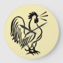Recherche de drôle de poulet horloges Mignon