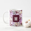 Recherche de modèle floral tasses Élégant