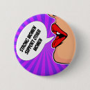 Recherche de femme forte badges Vintage