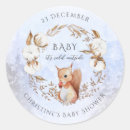 Recherche de fleur de neige autocollants Baby shower d'hiver
