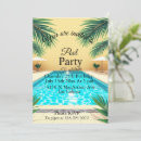 Recherche de palm invitations Fête d'été moderne